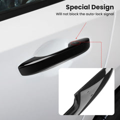 Drytuns door handle cover on Civic 2022 front-left adds sleek, sporty look.