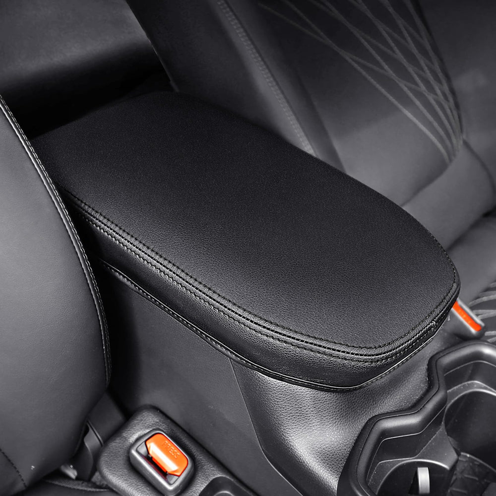 Drytuns center console cover texture detail for RAV4, premium feel and precise fit.