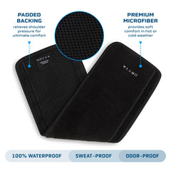 Dryva machine-washable design keeps belt covers clean.
