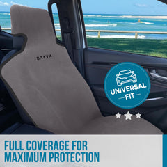 DryvaSeat breathable microfiber cover keeping seats cool and comfortable during daily drives