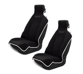 DryvaSeat waterproof protection cover on car seat guarding against sweat and spills