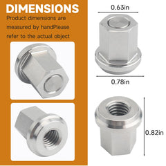 Dsyboko stainless steel 3/8-inch stud nut delivering durable corrosion resistance.