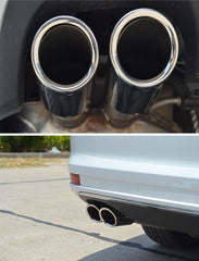 Dsycar exhaust tips durability from 304 stainless steel for long lasting shine.