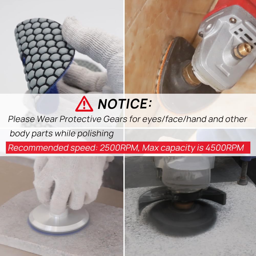 DT-DIATOOL dry polishing pad for tiles provides reliable dry-work option.