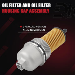 Dtomi aluminum cap emphasizes durable construction for long-lasting service.