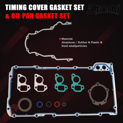 Dtomi high-quality aluminum and rubber components in the gasket set.