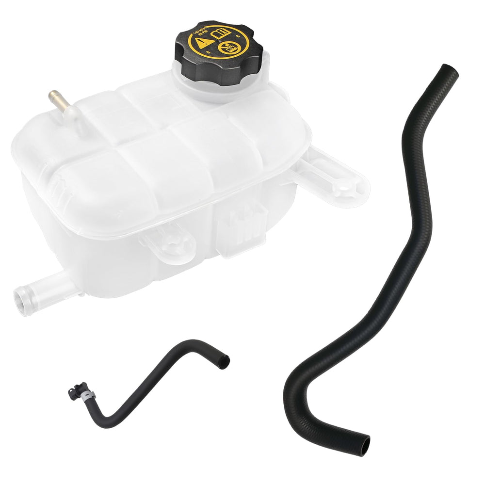 Dtomi engine coolant reservoir tank with cap helps maintain coolant levels under heat and engine vibration