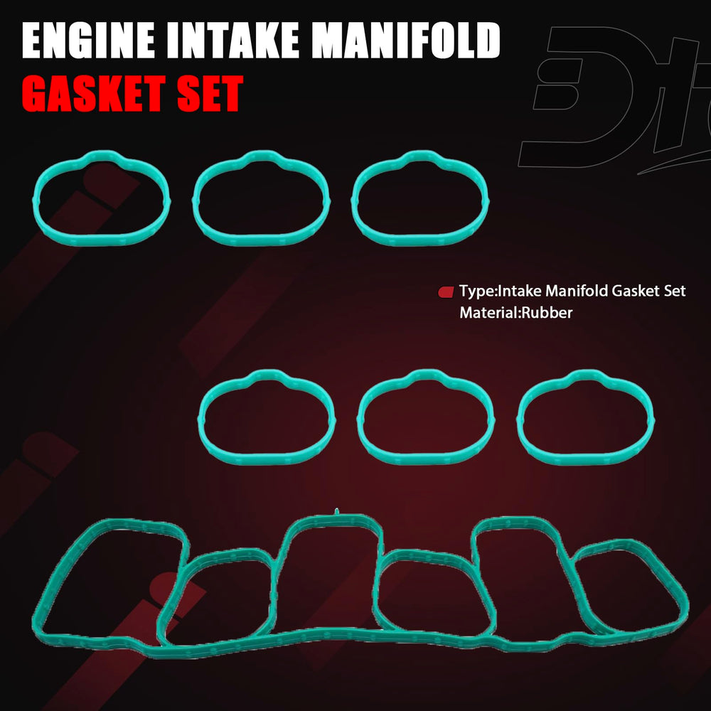 Dtomi gasket set installation steps illustrated in a workshop setting.
