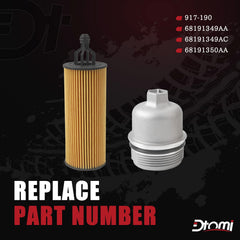Dtomi oil filter assembly included, ready for quick installation and reliable filtration.