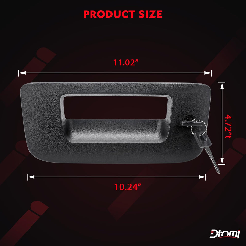 Dtomi tailgate handle built with durable materials to withstand daily cargo handling.