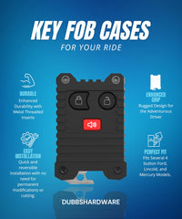 Fits both 3-button and 4-button remotes for versatility.