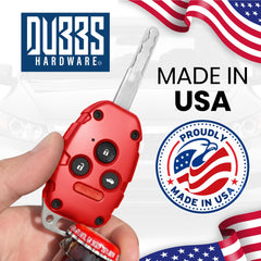 Long-lasting performance visual for the Dubbs Hardware key fob shell.