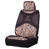 Ducks Unlimited Mossy Oak Blades seat cover front view protects seats during muddy hunts