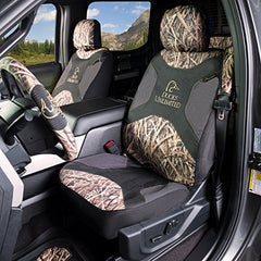 Ducks Unlimited Mossy Oak Blades stitching detail demonstrates airbag-friendly seams