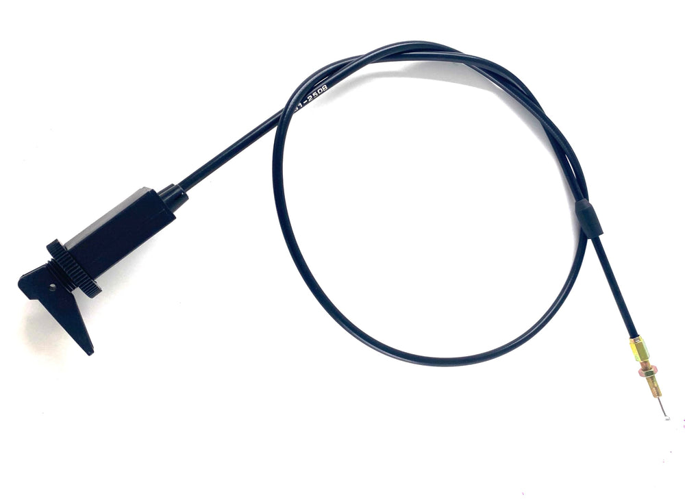 Polaris Scrambler installation scene with DUDUBUY choke cable mounted securely