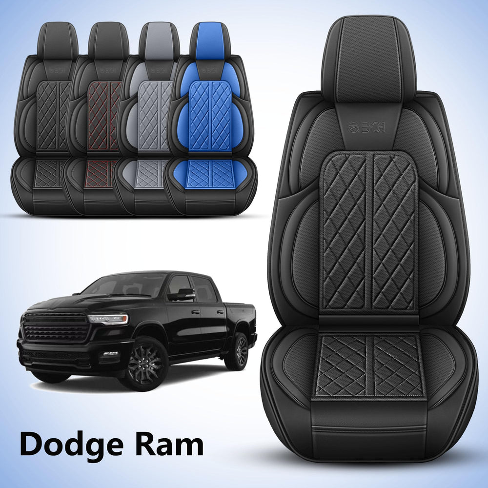 DuDuWang Ram seat cover interior close-up highlighting stitched seams.