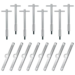 Dueilgo valve cover T-bar set rod ensures even load distribution on Chevy engine bolts.