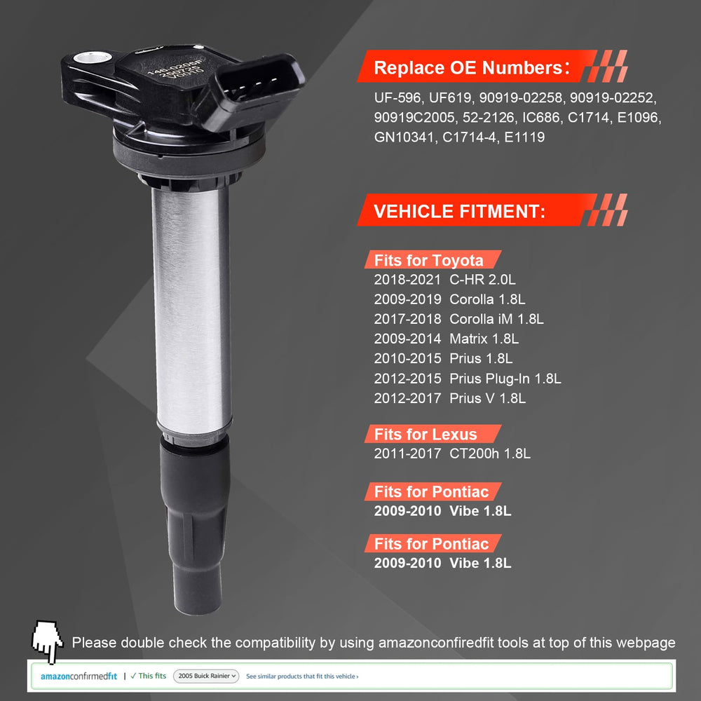 Dueyu ignition coil pack side view showing compact installation compatibility