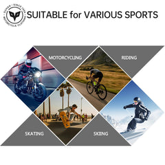 DUHAN knee pads provide visibility and protection for night rides.