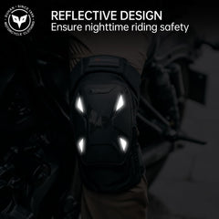DUHAN knee pads reflective panel improves night visibility for riders.