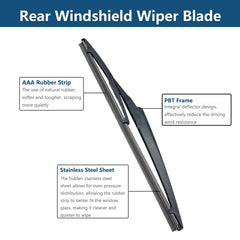 DUILEO Land Cruiser rear wiper set on rugged vehicle surface