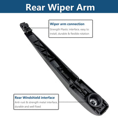 DUILEO Matrix rear wiper arm and blade with secure mounting