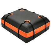 DUMOS roof bag on car roof showing quick setup for family trips.