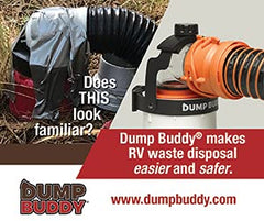 Dump Buddy standard elbow OD fit supports elbows from 3.9 to 5.75 inches.