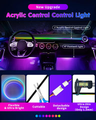 DUOFU365 acrylic central control light enhances dashboard aesthetics with safety design