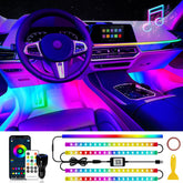 DUOFU365 car interior dreamcolor lighting for vibrant mood and easier night visibility.