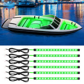 DUOFU365 green 30cm LED strip for boat illumination and decor.