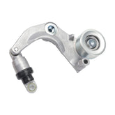 Duolctrams belt tensioner assembly front view for stable belt tension.