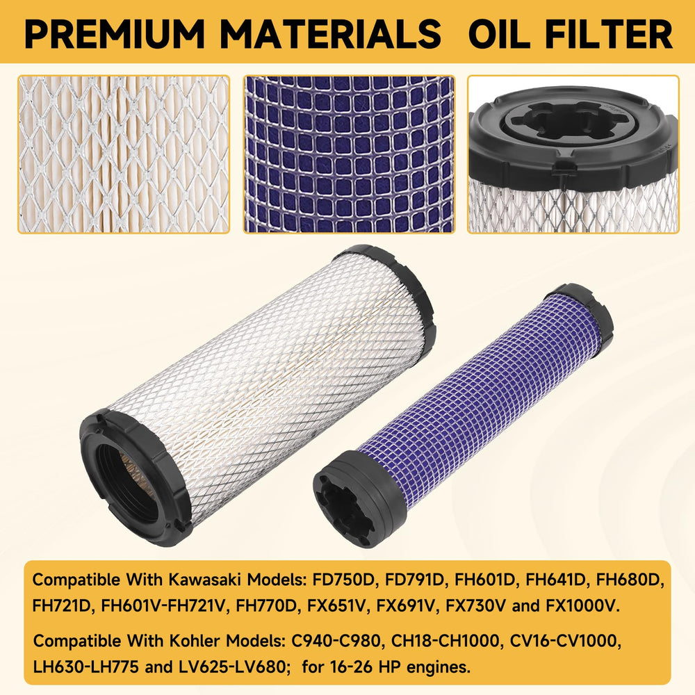 DUOOK Kohler inner filter 25-083-04-S captures fine particles.