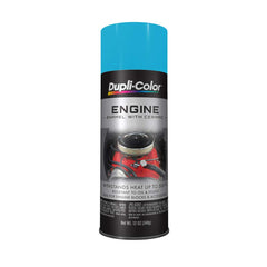Dupli-Color engine enamel ceramic torque n teal aerosol can for high-heat protection.