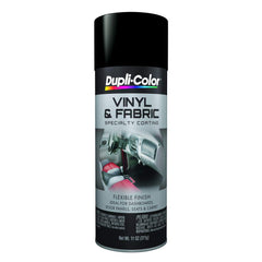 Dupli-Color HVP106-6 flat black vinyl and fabric coating aerosol for interior restoration and upgrade.