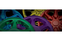 Dupli-Color Metalcast chrome-look after application on metal surfaces.