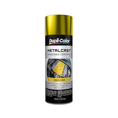 Dupli-Color Metalcast yellow anodized coating on chrome surface for a bright finish