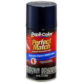 Dupli-Color Perfect Match Honda Royal Blue Pearl spray can for accurate factory-color restoration.