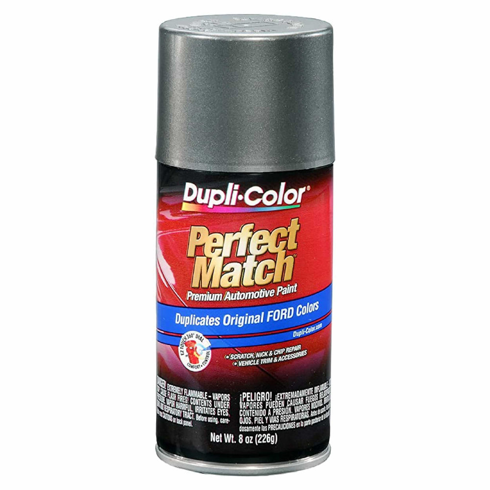 Dupli-Color Perfect Match spray can in Ford CX shade for precise color match.