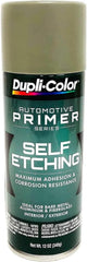 Dupli-Color Self-Etching Primer Green bottle improves adhesion on bare metal surfaces.