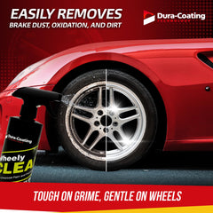 DURA-COATING Wheely Clean cleans aluminum wheels safely and effectively.