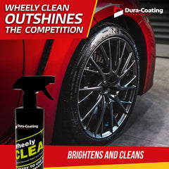 Soak and scrub with Wheely Clean to lift tough grime.
