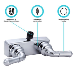 Dura Faucet DF-SA100C-CP compact size fits small RV showers