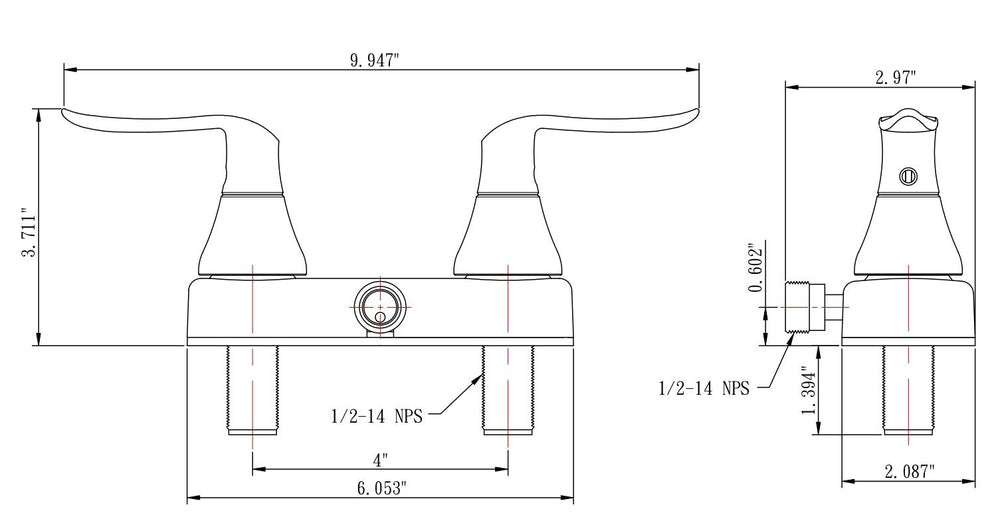 DF-SA100LH-MB 2.4 GPM flow delivers steady RV shower spray