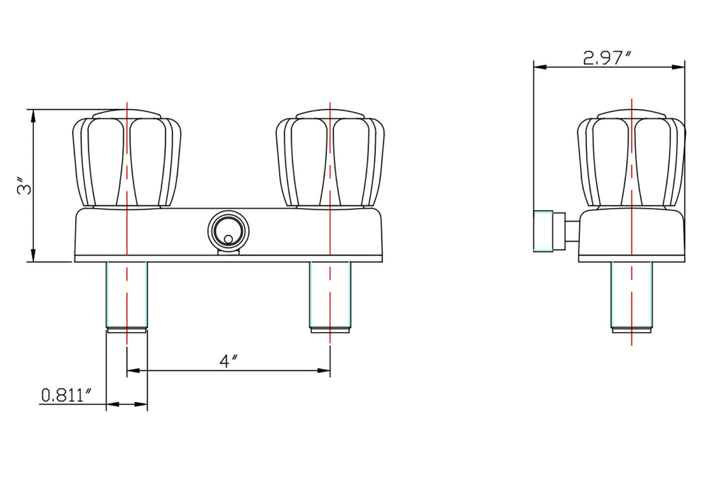 Dura Faucet DF-SA100S-BQ saves space in compact motorhome showers