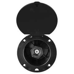 Dura Faucet DF-SA184-BK outdoor spray dock front view showing quick-connect access for RVs