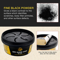 Dura-Gold guide coat works with wet or dry sanding for versatile use.