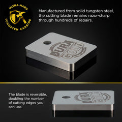 Dura-Gold magnetic blade holder enables quick, secure blade changes