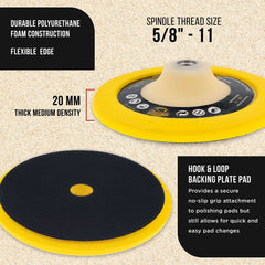 Dura-Gold Pro Series foam core pad for balanced polishing pressure.