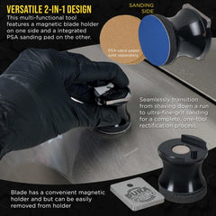 Dura-Gold case stores the tool safely when not in use